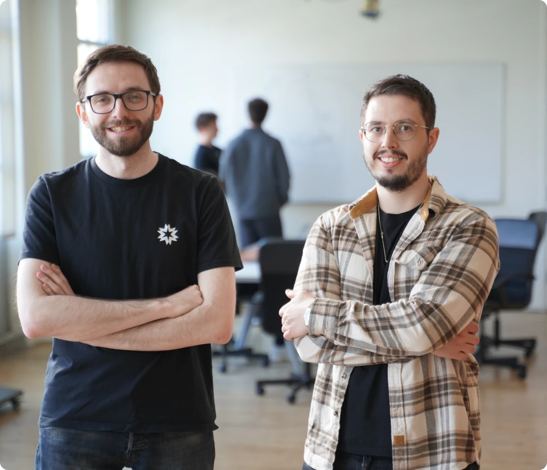 The E2B team at the office